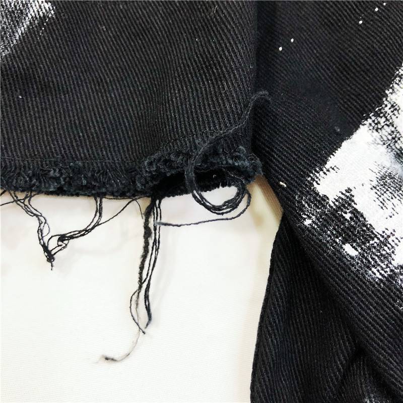 Streetwear Women Denim Jacket Graffiti Print OUT0803