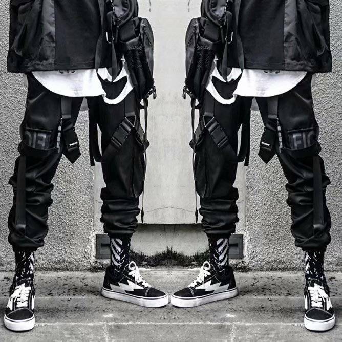 Street Fashion Harem Pants Hip Hop Style Full Pocket OUT0811