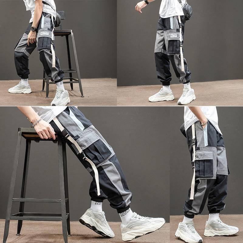 Street Fashion Harem Pants Hip Hop Style Full Pocket OUT0811