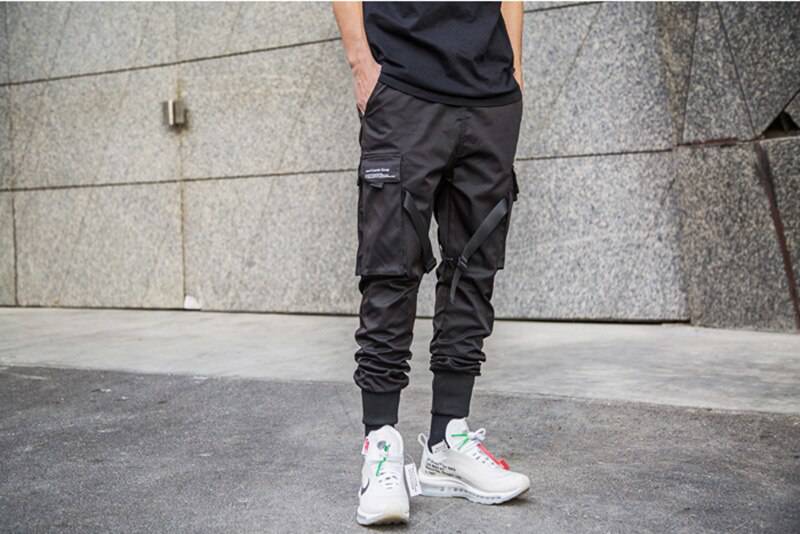 Street Fashion Harem Pants Hip Hop Style Full Pocket OUT0811