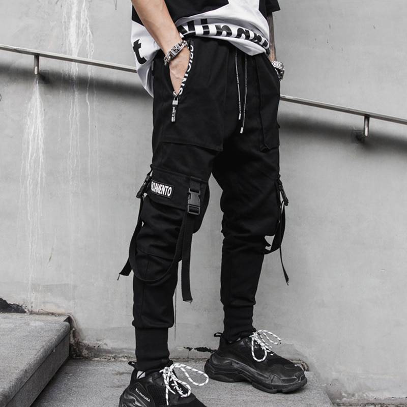 Street Fashion Harem Pants Hip Hop Style Full Pocket OUT0811