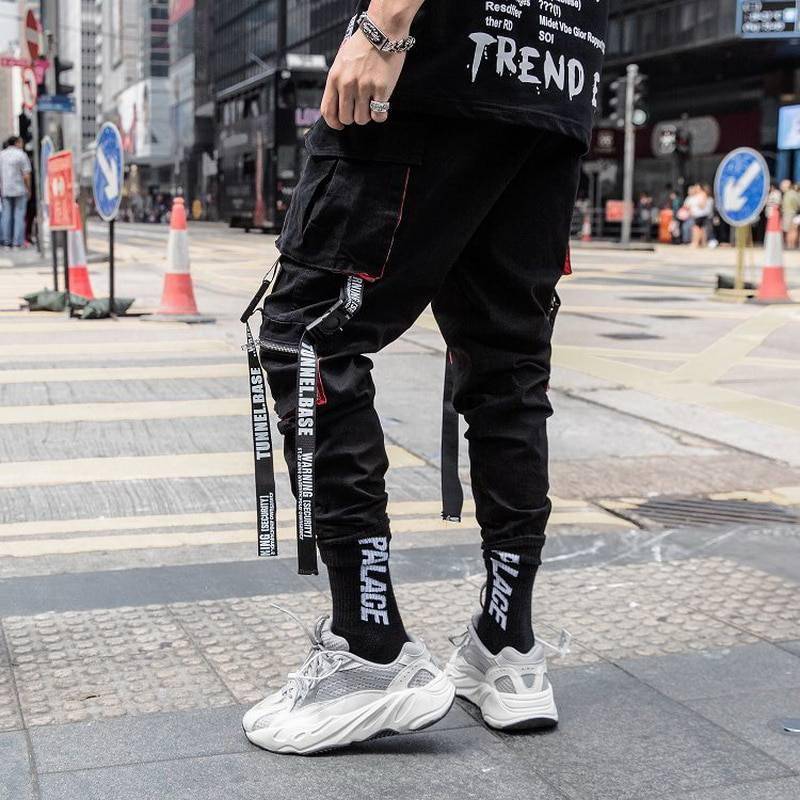 Street Fashion Harem Pants Hip Hop Style Full Pocket OUT0811
