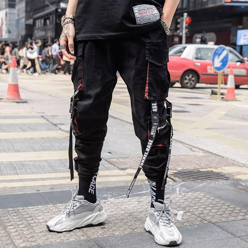 Street Fashion Harem Pants Hip Hop Style Full Pocket OUT0811