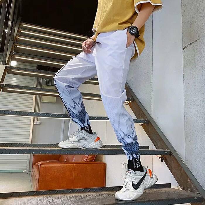 Trends Streetwear Harem Pants Letter Print OUT0813