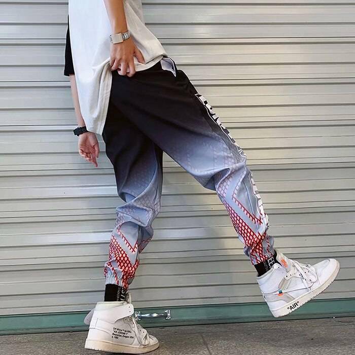 Trends Streetwear Harem Pants Letter Print OUT0813
