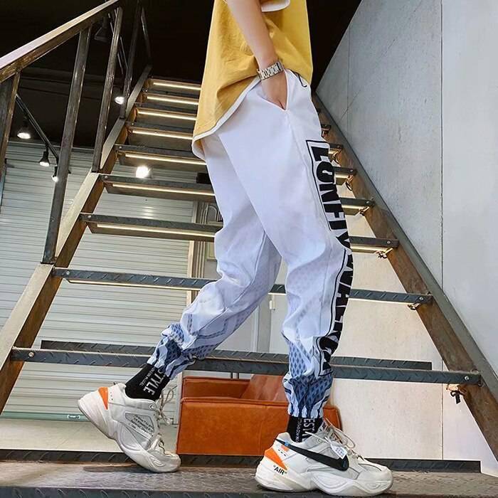 Trends Streetwear Harem Pants Letter Print OUT0813