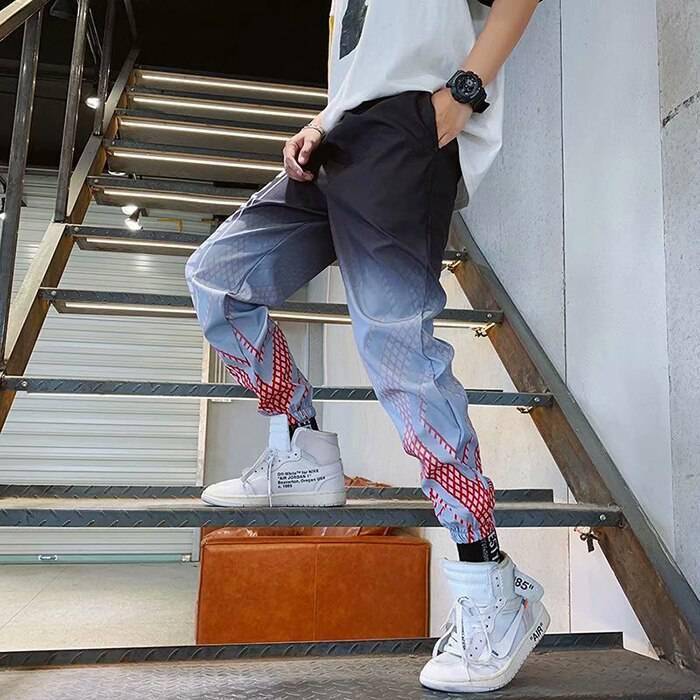 Trends Streetwear Harem Pants Letter Print OUT0813