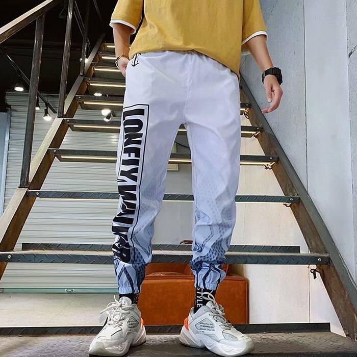 Trends Streetwear Harem Pants Letter Print OUT0813