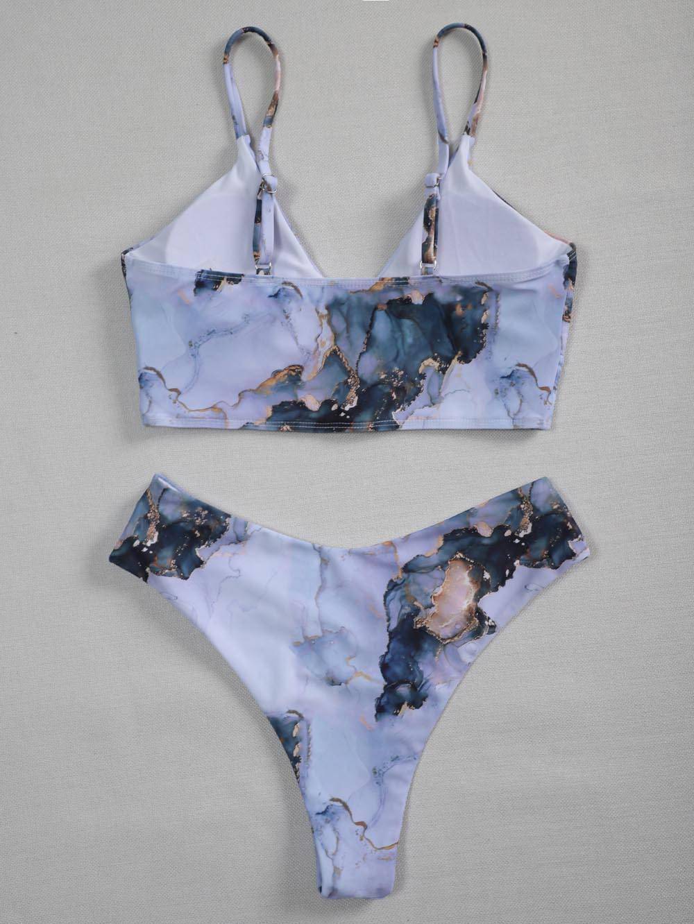 2021 New Print Sport Bandeau Push up Bikinis Sexy Marble Women Swimsuit High Waist Swimwear Women bathing suit Beach wear 2021 New Print Sport Bandeau Push up Bikinis Sexy Marble Women Swimsuit High Waist Swimwear Women bathing suit Beach wear