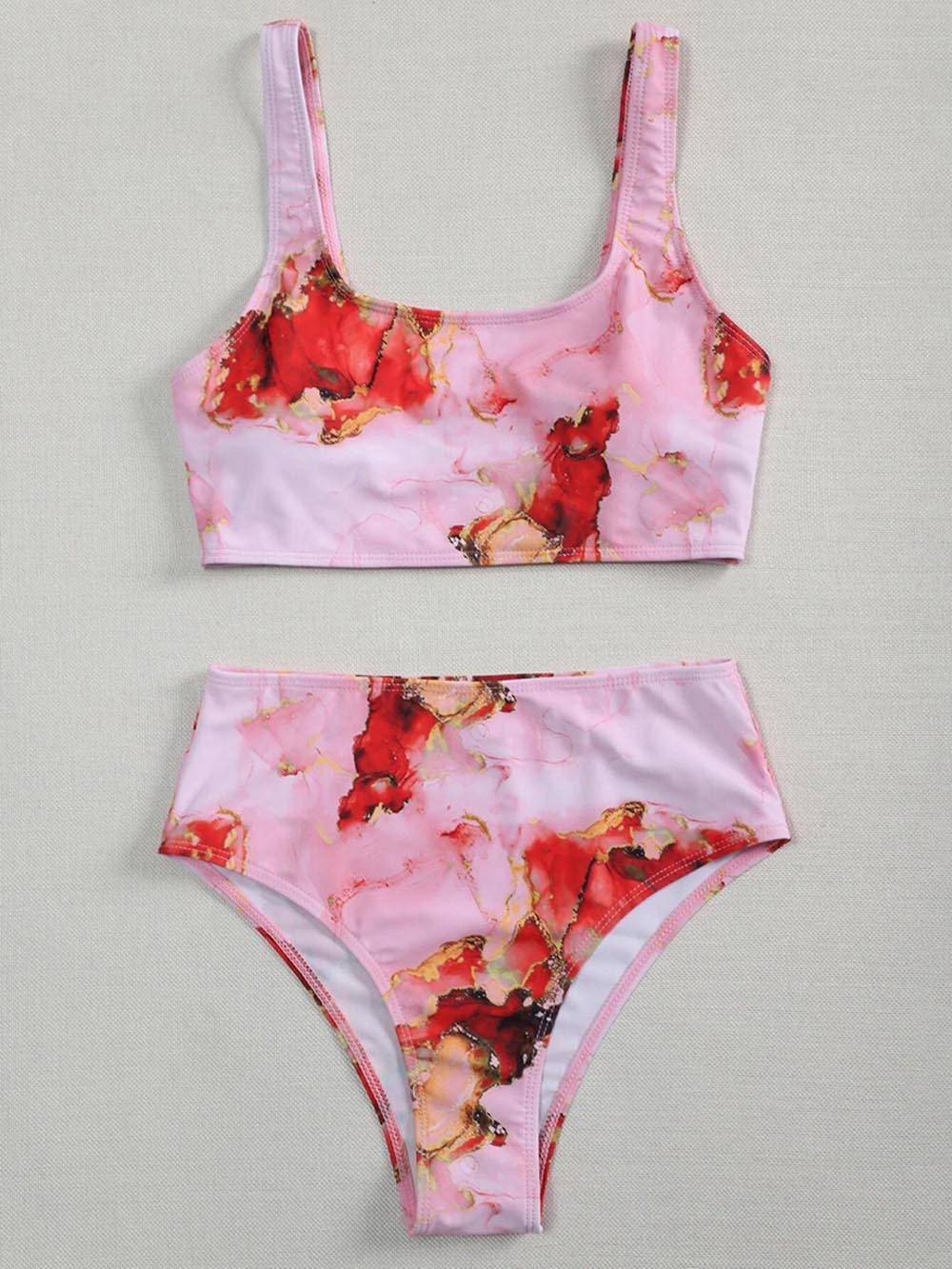 2021 New Marble Print Push up Bikinis OUT0821 2021 New Marble Print Push up Bikinis OUT0821