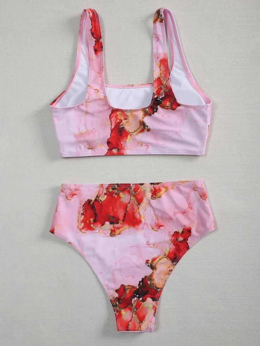2021 New Marble Print Push up Bikinis OUT0821 2021 New Marble Print Push up Bikinis OUT0821