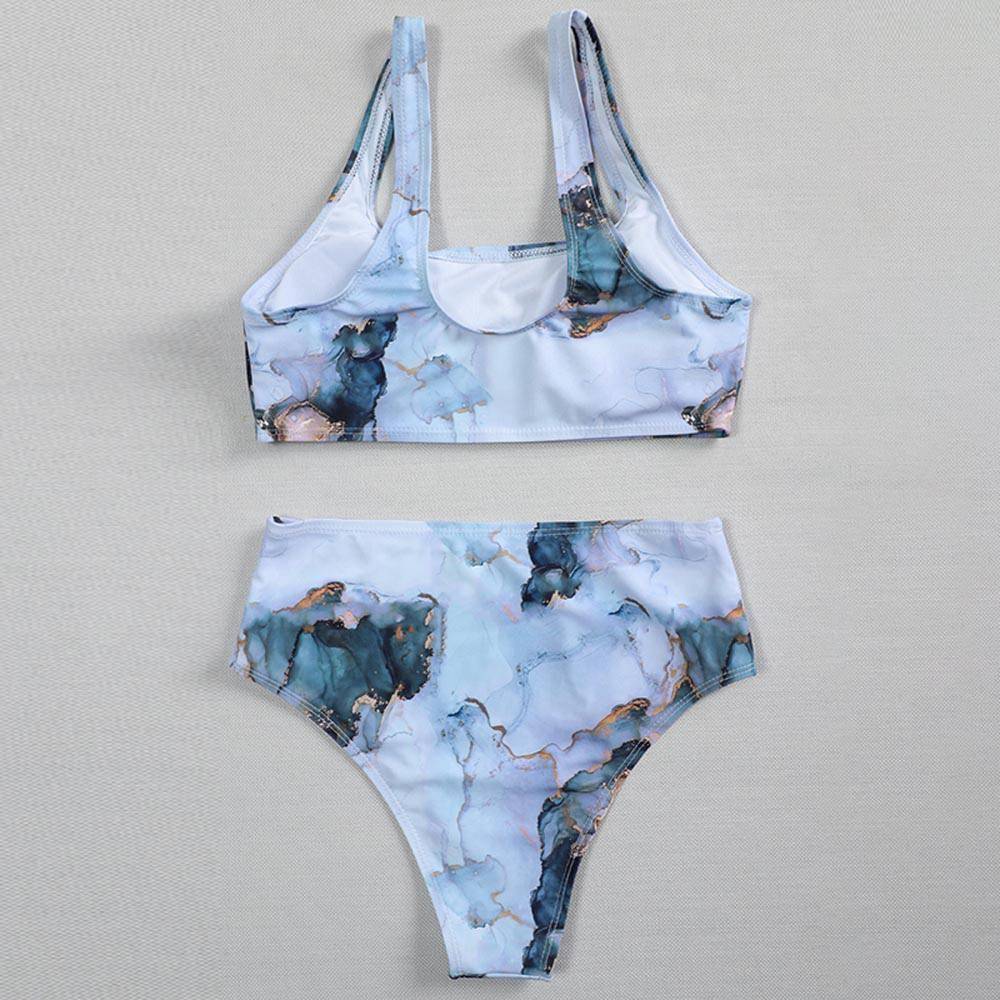 2021 New Marble Print Push up Bikinis OUT0821 2021 New Marble Print Push up Bikinis OUT0821