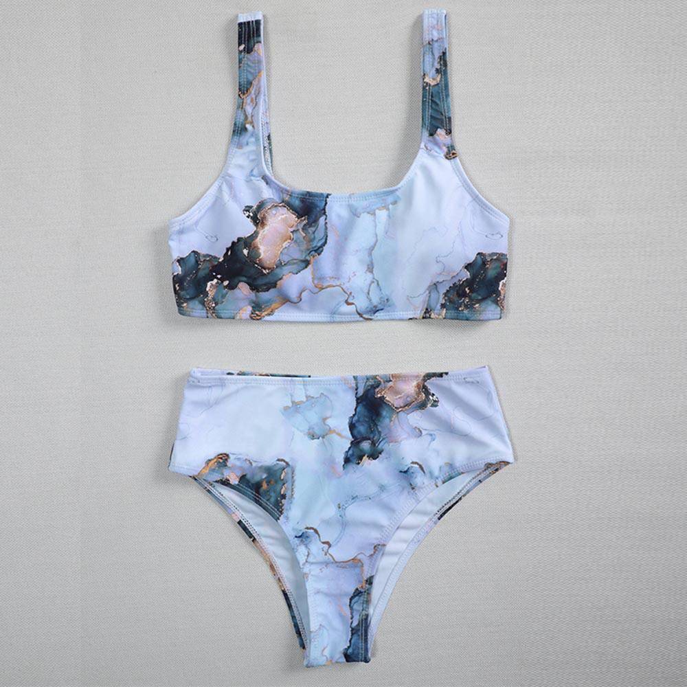 2021 New Marble Print Push up Bikinis OUT0821 2021 New Marble Print Push up Bikinis OUT0821