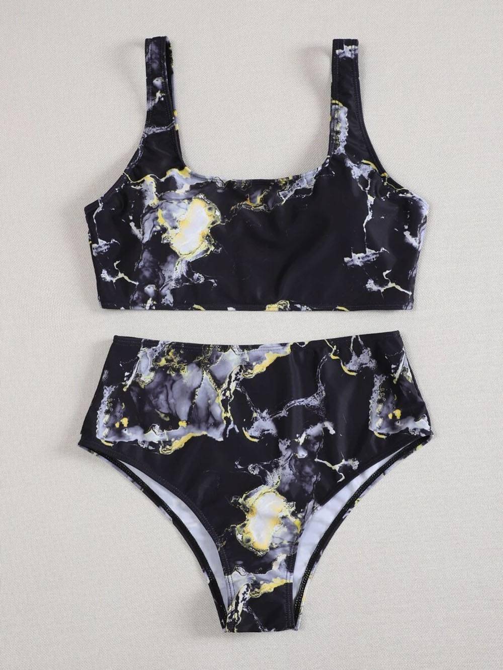 2021 New Marble Print Push up Bikinis OUT0821 2021 New Marble Print Push up Bikinis OUT0821