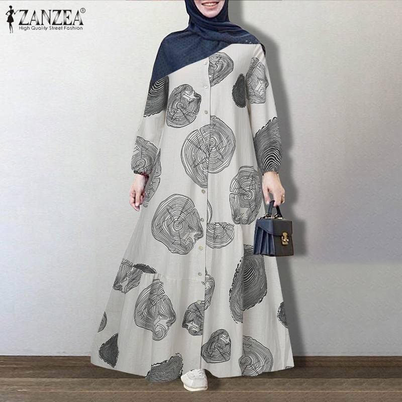 FREE SHIPPING Dubai Abaya Turkey Vintage Floral Dress OUT0829