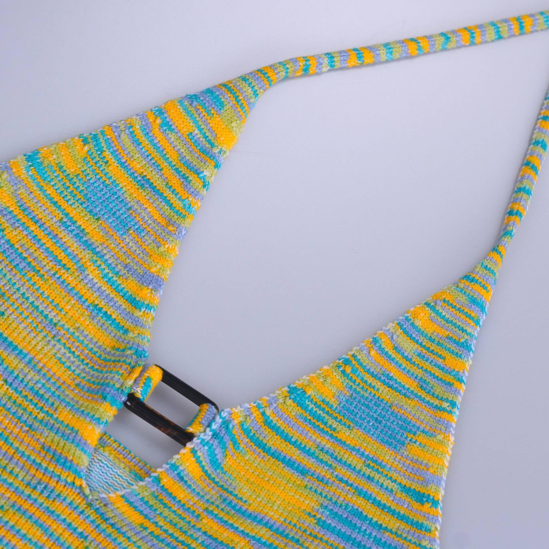 Club Fashion Outfits Rainbow Halter Cut Out Top And Shorts OUT0840 Club Fashion Outfits Rainbow Halter Cut Out Top And Shorts OUT0840