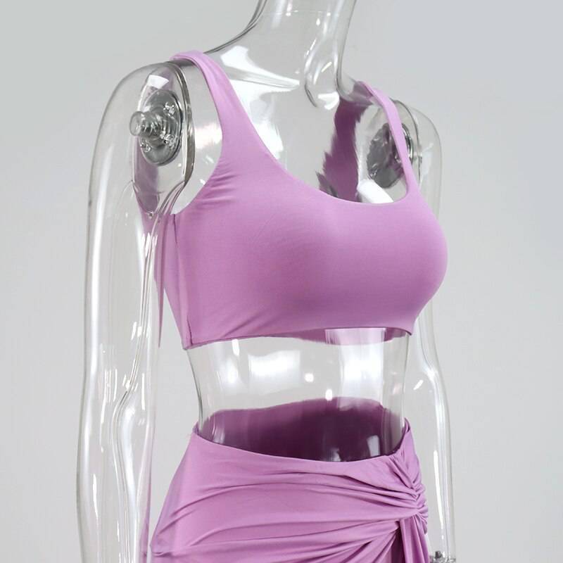 NewAsia Sexy Party 2 Piece Set Women Plus Size Crop Top Twist Side Split Long Skirts Matching Sets Club Two Piece Outfits 2021 NewAsia Sexy Party 2 Piece Set Women Plus Size Crop Top Twist Side Split Long Skirts Matching Sets Club Two Piece Outfits 2021