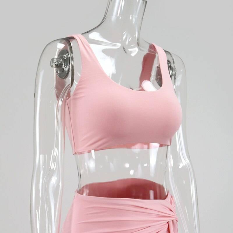 NewAsia Sexy Party 2 Piece Set Women Plus Size Crop Top Twist Side Split Long Skirts Matching Sets Club Two Piece Outfits 2021 NewAsia Sexy Party 2 Piece Set Women Plus Size Crop Top Twist Side Split Long Skirts Matching Sets Club Two Piece Outfits 2021