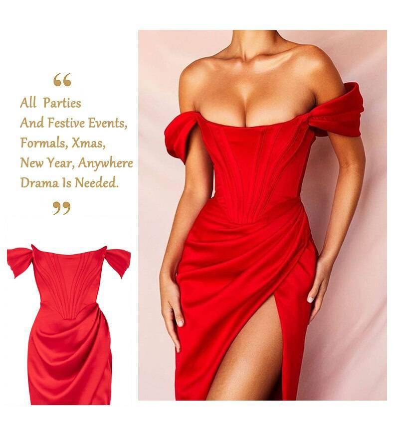 Kesiachiccly Summer White Off Shoulder Sexy Dress Women High Split Strapless Club Bodycon Dress Backless Elegant Party Dresses Kesiachiccly Summer White Off Shoulder Sexy Dress Women High Split Strapless Club Bodycon Dress Backless Elegant Party Dresses