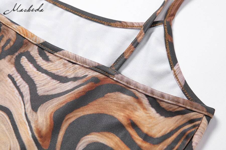Macheda Women Fashion One-Shoulder Sling Bodycon Dress Summer Sleeveless Print Street Casual Long Dress For Party Club New Macheda Women Fashion One-Shoulder Sling Bodycon Dress Summer Sleeveless Print Street Casual Long Dress For Party Club New