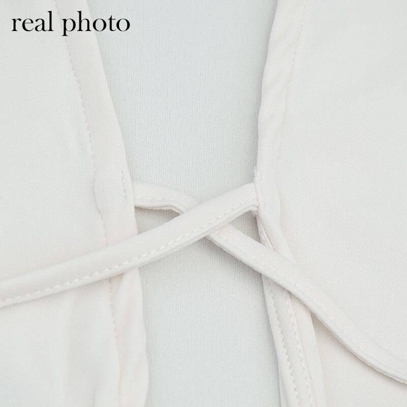 Simenual Ruffles Ruched Drawstring Club Women Matching Sets Long Sleeve Sexy Party Skinny V Neck Top And Skirts 2 Piece Outfits