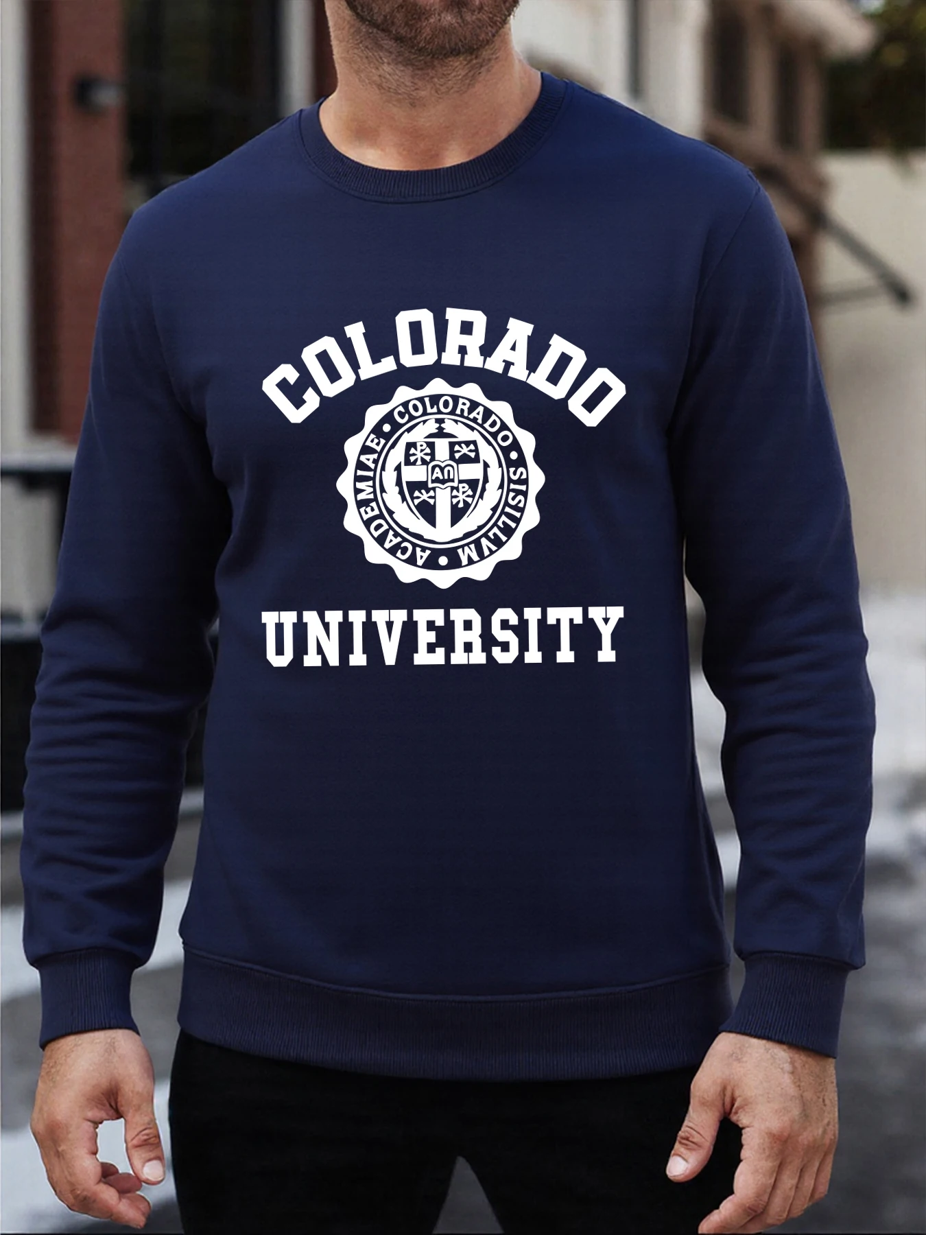 Vtg Colorado University Print Sweatshirt Classic College Crewneck