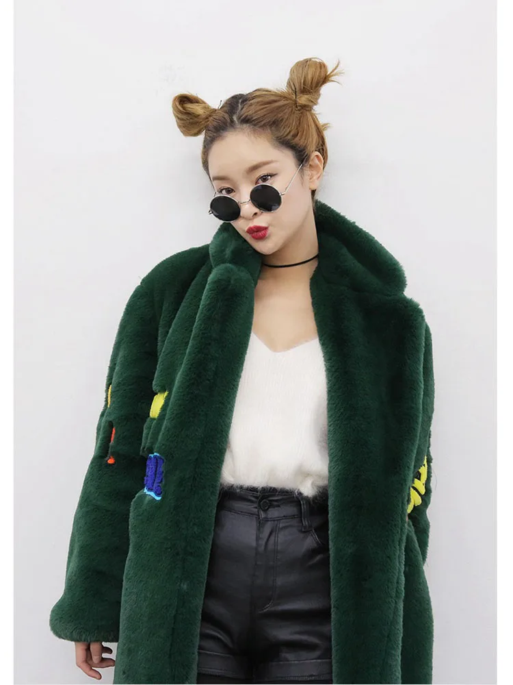 FREE SHIPPING 2026 Winter Outerwear Faux Fur Teddy Coat Jacket With Funny Patchwork OUT1181 FREE SHIPPING 2026 Winter Outerwear Faux Fur Teddy Coat Jacket With Funny Patchwork OUT1181